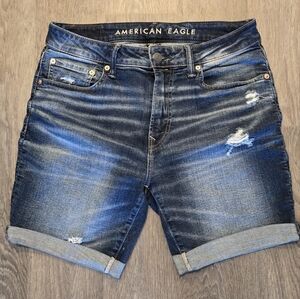 American Eagle Outfitters Men's Blue Denim Shorts